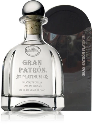 Текила Grand Patron Platinum, gift box 0.75 л