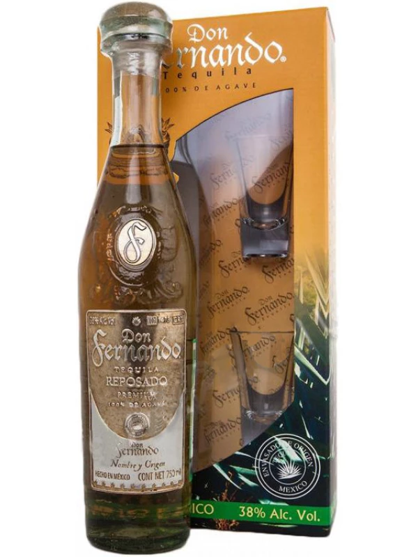Don Fernando Reposado, gift box with 2 shots