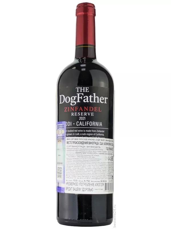 The Dog Father Reserve, Zinfandel