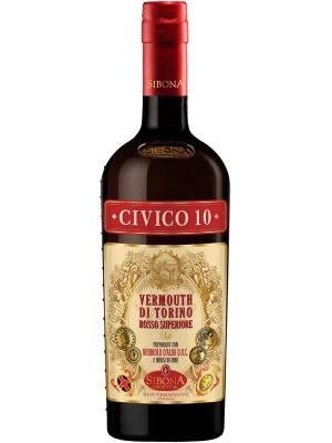 Вермут Sibona, Civico 10 Vermouth di Torino Rosso Superiore 0.75 л