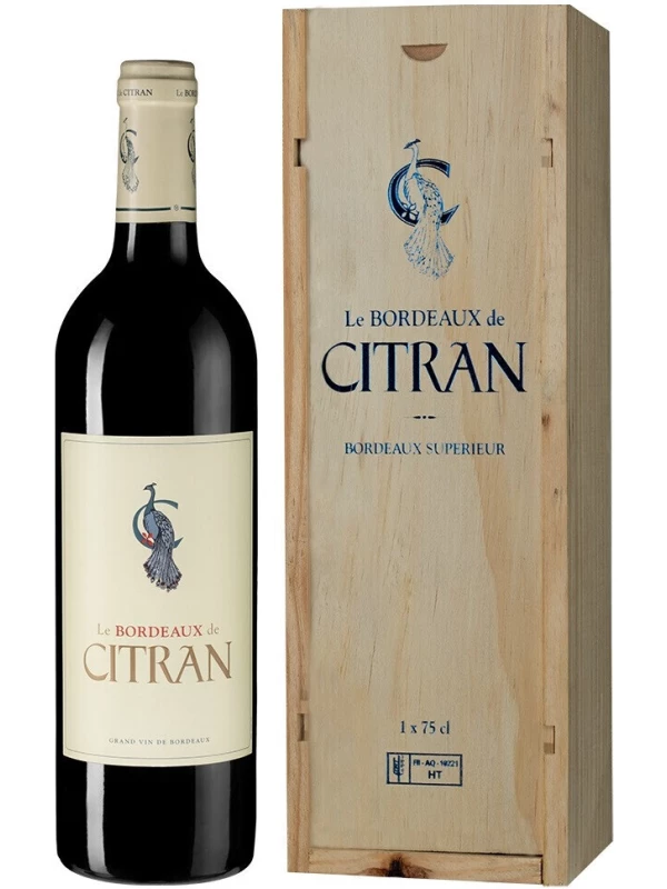 Le Bordeaux de Citran Rouge, Bordeaux AOC, wooden box