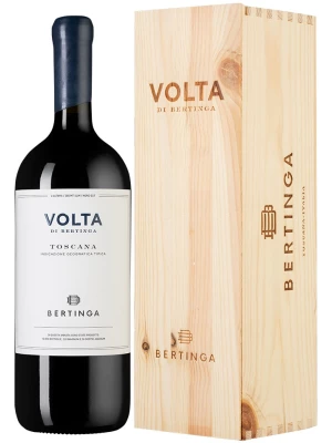 Вино Bertinga, Volta di Bertinga, Toscana IGT, wooden box 2019, 1.5 л