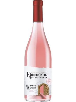 Вино Крымский Погребок Мускатное Домашнее Розовое 0.75 л