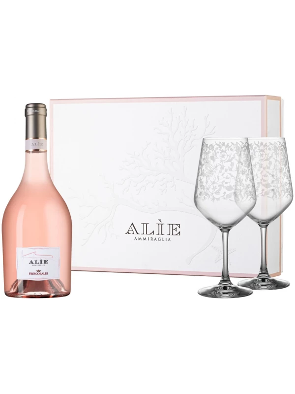 Marchesi de Frescobaldi, Alie Rose, Toscana IGT, gift box with 2 glasses