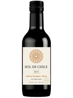 Вино Sol de Chile Cabernet Sauvignon-Merlot, Valle Central DO 2024, 0.187 л