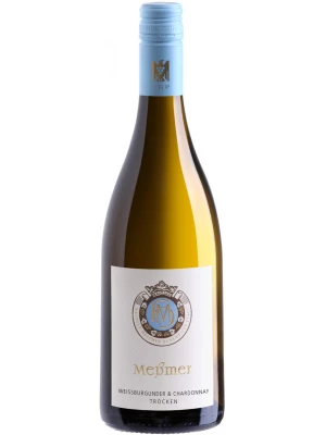 Вино Weingut Herbert Messmer, Weissburgunder & Chardonnay Trocken 2022, 0.75 л