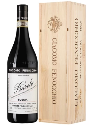 Вино Giacomo Fenocchio, Barolo Bussia DOCG, wooden box 2021, 0.75 л