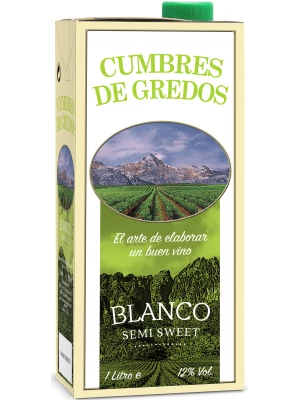 Вино Cumbres de Gredos Blanco Semi Sweet, Tetra Pak 1 л
