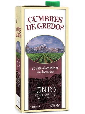 Вино Cumbres de Gredos Red Semi Sweet, Tetra Pak 1 л