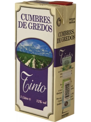 Вино Cumbres de Gredos Red Dry, Tetra Pak 1 л
