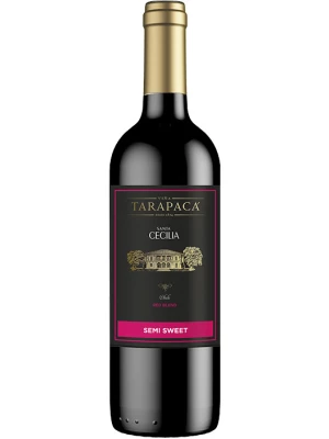 Вино Tarapaca, Santa Cecilia Semi-Sweet Red 2024, 0.75 л