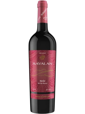 Вино Savalan Merlot Reserve Dry 2020, 0.75 л