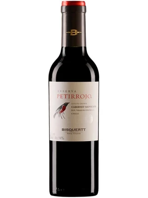 Вино Bisquertt, Petirrojo Reserva, Cabernet Sauvignon, Colchagua Valley DO 2023, 0.375 л