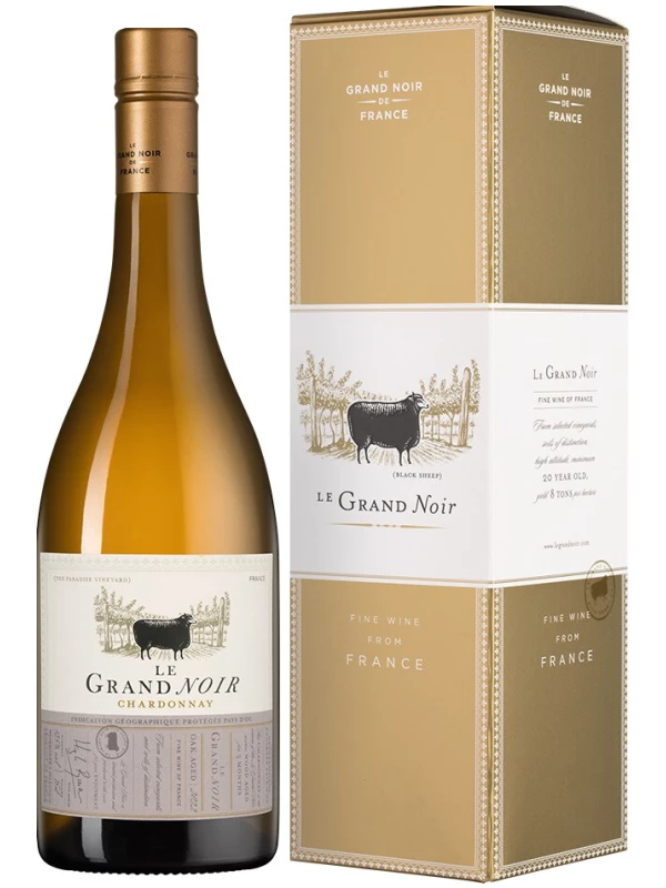 Le Grand Noir Chardonnay, Pays d'Oc IGP, gift box