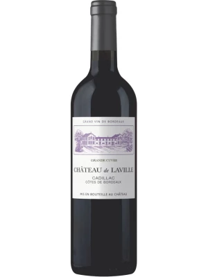 Вино Chateau de Laville, Cadillac Cotes de Bordeaux AOC 2020, 0.75 л