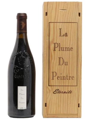 Вино Domaine de la Mordoree, Chateauneuf-du-Pape La Plume du Peintre AOP, wooden box 2019, 0.75 л
