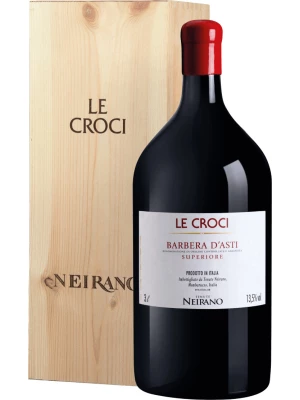 Вино Tenute Neirano, Le Croci Barbera d'Asti DOCG, wooden box 2022, 3 л