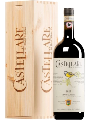Вино Castellare di Castellina, Chianti Classico DOCG, wooden box 2023, 3 л