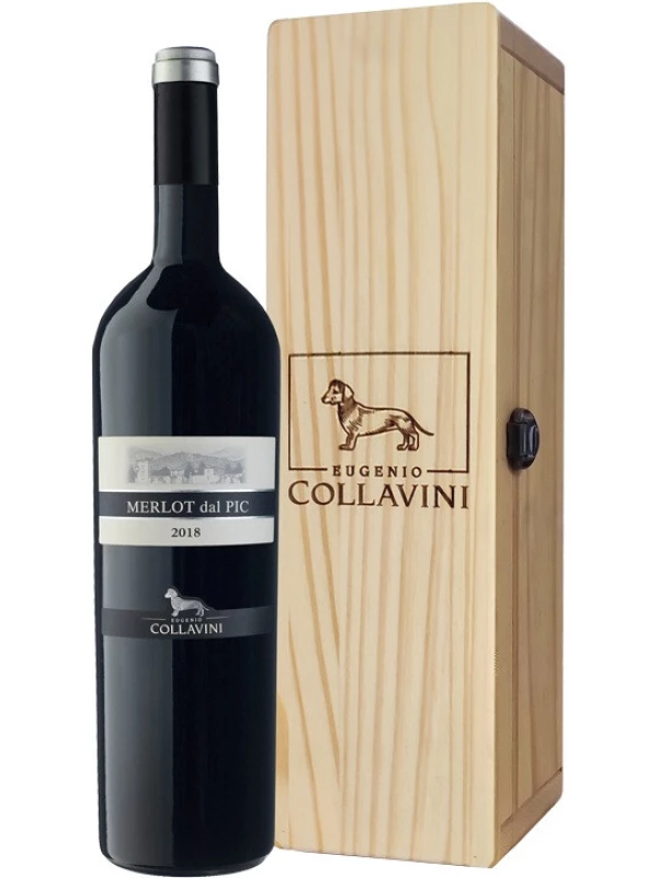 Eugenio Collavini, Merlot dal Pic, Collio DOC, wooden box