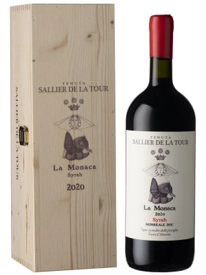 Вино Sallier de La Tour, La Monaca, Monreale DOC, wooden box 2020, 1.5 л