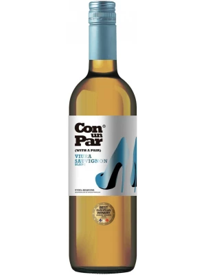 Вино Vicente Gandia, Con un Par Viura-Sauvignon Blanc, Utiel-Requena DOP 2022, 0.75 л