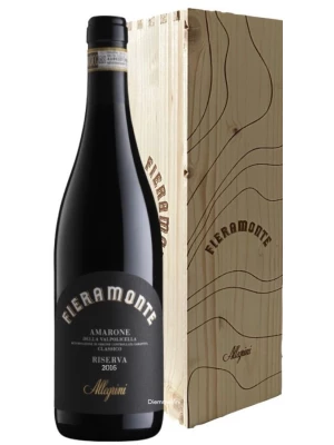 Вино Allegrini, Fieramonte Amarone della Valpolicella Classico DOCG Riserva, wooden box 2016, 0.75 л