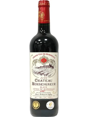 Вино Chateau Monseigneur, Blaye Cotes de Bordeaux AOC 2022, 0.75 л