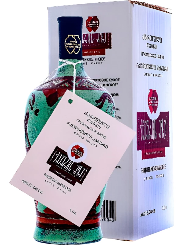 Twins Wine Cellar in Napareuli, Qvevri Rkatsiteli Kahetinskoe, gift box