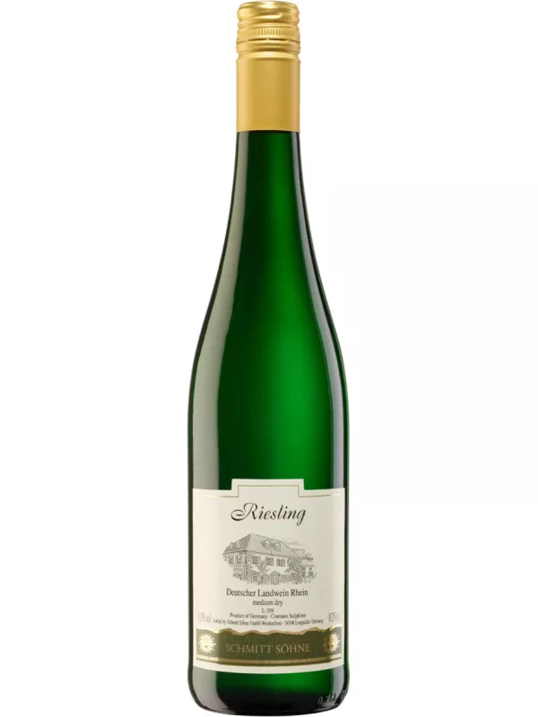 Schmitt Sohne, Riesling Medium Dry, Landwein Rhein