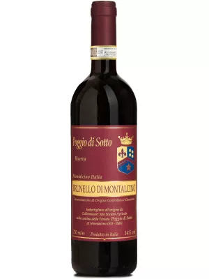 Вино Poggio di Sotto, Brunello di Montalcino Riserva DOCG 2019, 0.75 л