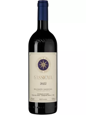Вино Sassicaia, Bolgheri Sassicaia DOC 2022, 0.75 л