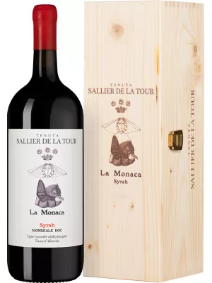 Вино Sallier de La Tour, La Monaca, Monreale DOC, wooden box 2021, 1.5 л