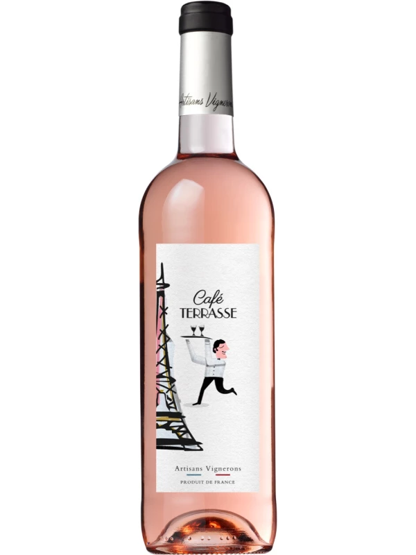 Rhonea, Cafe Terrasse Rose, Mediterranee IGP