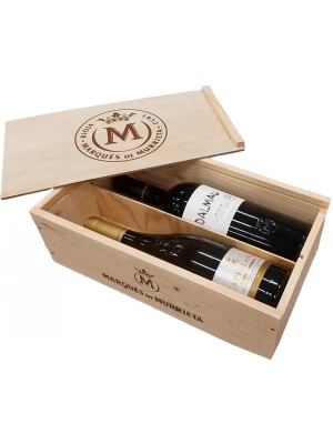 Вино Marques de Murrieta, Capellania & Dalmau, gift set of 2 bottles, wooden box 0.75 л