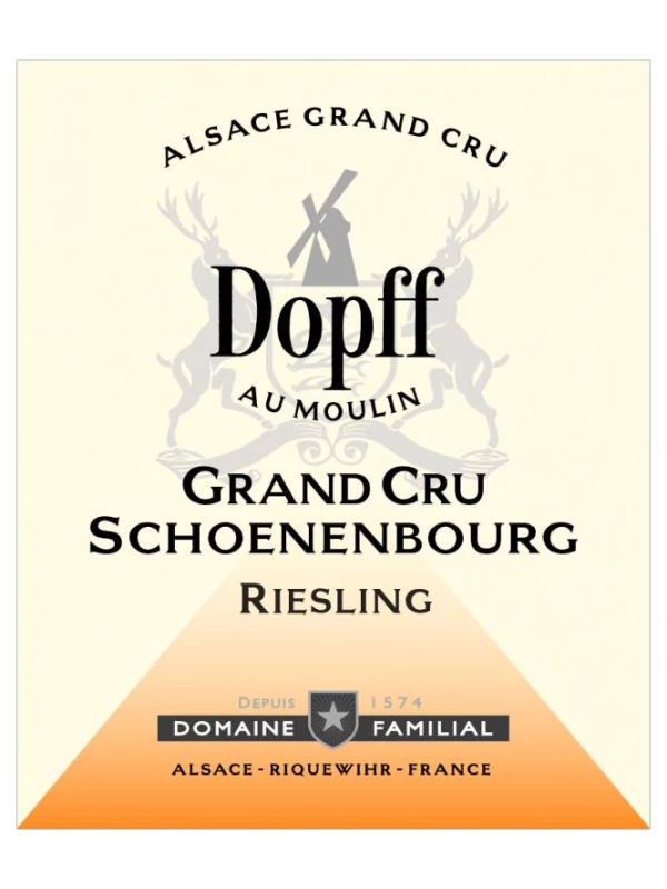 Dopff au Moulin, Riesling Grand Cru Schoenenbourg, Alsace AOC