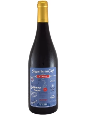 Вино Suggestion du Chef Typic Merlot, Atlantique IGP 2021, 0.75 л