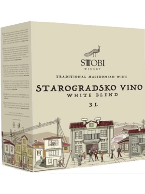 Вино Stobi, Starogradsko White Blend, bag-in-box 3 л
