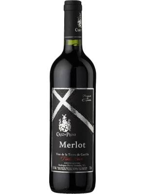 Вино Cruz de Plata Merlot Seco, Tierra de Castilla IGP 0.75 л