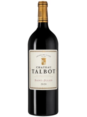 Вино Chateau Talbot, St-Julien AOC 4-me Grand Cru Classe 2020, 1.5 л