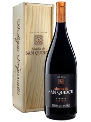 Вино Abadia de San Quirce 6 Meses, Ribera del Duero DO, wooden box 2022, 1.5 л