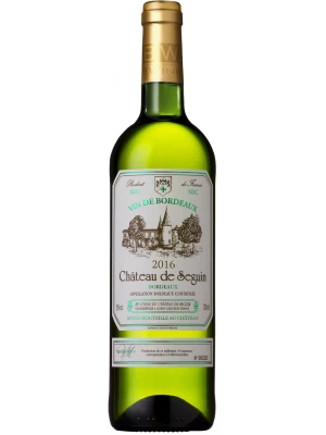 Вино Chateau de Seguin, Bordeaux AOC Blanc 2016, 0.75 л