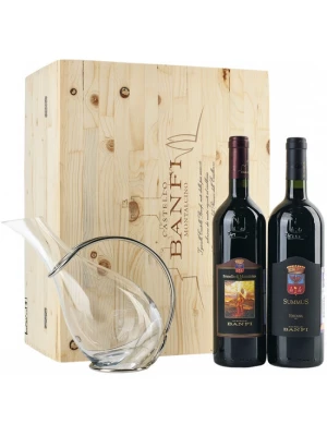 Вино Castello Banfi, 2 Bottles & decanter 0.75 л