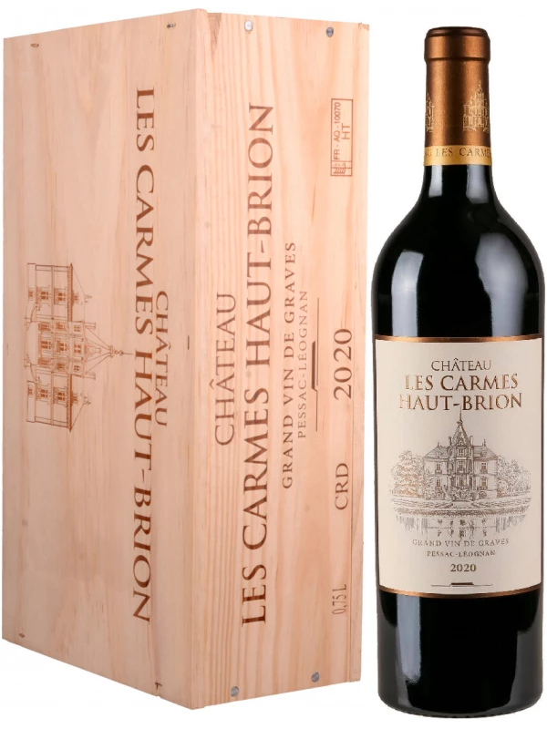 Chateau Les Carmes Haut-Brion, Pessac-Leognan AOC, wooden box