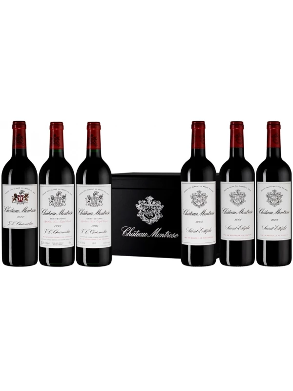 Chateau Montrose St-Estephe AOC, gift set (1995, 1998, 2000, 2005, 2006, 2009)