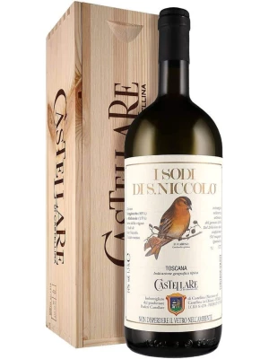 Вино Castellare di Castellina, I Sodi di San Niccolo, Toscana IGT, wooden box 2015, 1.5 л