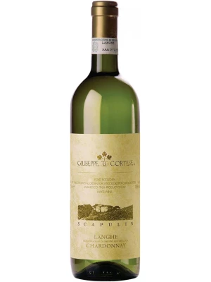 Вино Giuseppe Cortese, Scapulin Chardonnay, Langhe DOC 2015, 0.75 л