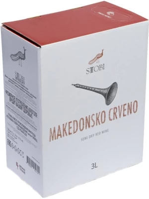 Вино Stobi, Makedonsko Crveno, bag-in-box 3 л