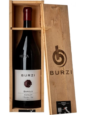 Вино Alberto Burzi, Barolo Capalot Vecchie Viti DOCG, wooden box 2017, 1.5 л