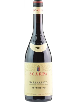 Вино Scarpa, Tettineive Barbaresco DOCG 2018, 0.75 л