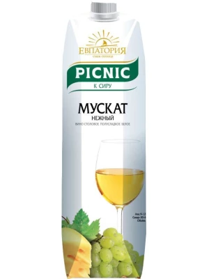 Вино Picnic Muscat Nezhnij, Tetra Pak 1 л